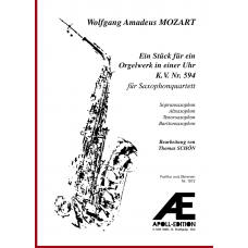 MOZART Wolfgang Amadeus: Ein Stück für ein Orgelwerk in einer Uhr, KV 594