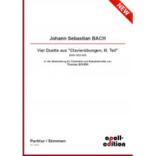 BACH Johann Sebastian: Vier Duette aus "Clavierübungen, III. Teil" BWV 802-805