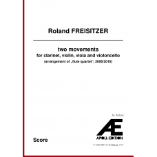 FREISITZER Roland: two movements (2006/2010) 