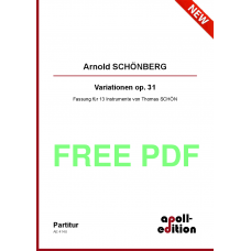 SCHÖNBERG Arnold: Variationen op. 31